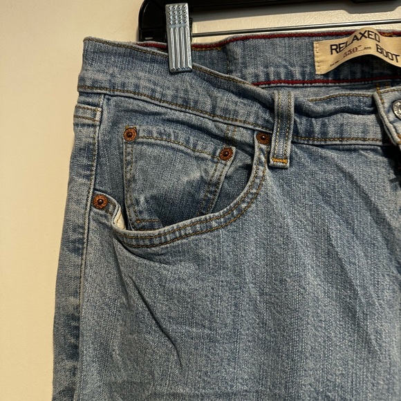 Vintage Levis 550 Jeans Women 18M Light Wash Blue Relaxed Bootcut Y2K. 5 pockets - Picture 7 of 12
